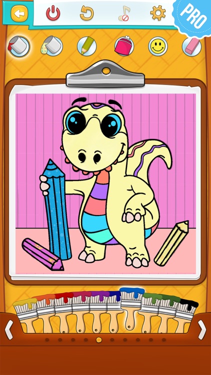 Dinosaur Coloring Pages PRO: Animal Coloring Book for Kids screenshot-0