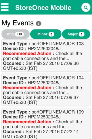 HPE StoreOnce Mobile screenshot 2