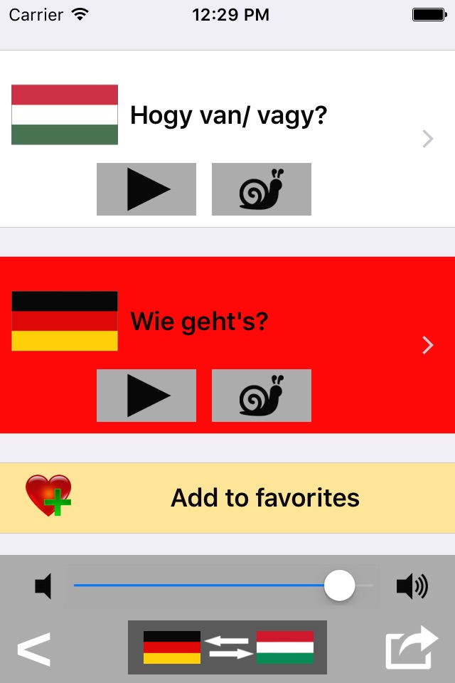 German / Hungarian Talking Phrasebook Translator Dictionary - Multiphrasebook screenshot 3