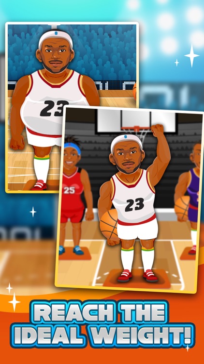 Basketball Fat to Fit Gym - real sports stars jump-ing & run shoot toss game for kids! screenshot-3