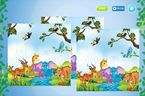 Animals Jigsaw Puzzles - Amazing Preschool Learning Games - Educational  for Kids and Toddler Free screenshot 2