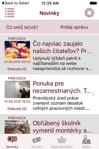 Naša Prievidza screenshot 2