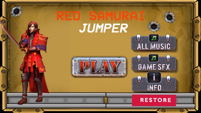 Red Samurai Jump - Jumper Ninja Veggie A