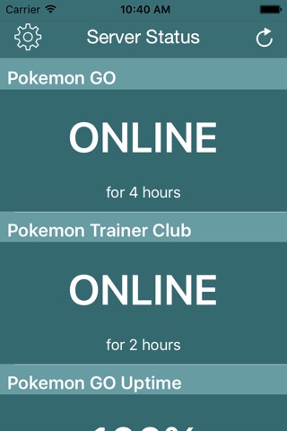 Poke Server Status Check for Pokemon Go screenshot 2