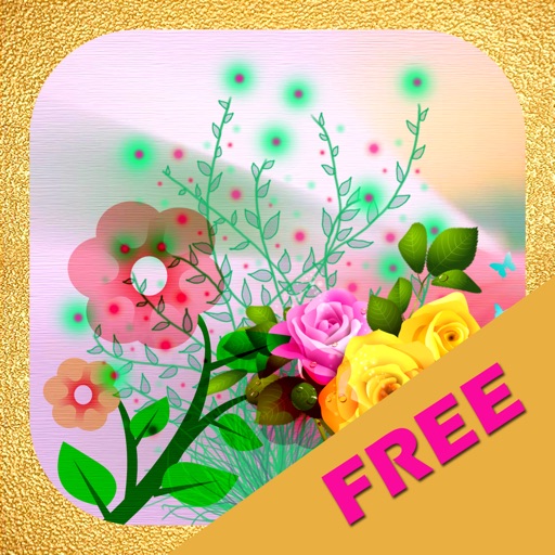 Flower Stickers-photo frame free make wonderful flower world icon