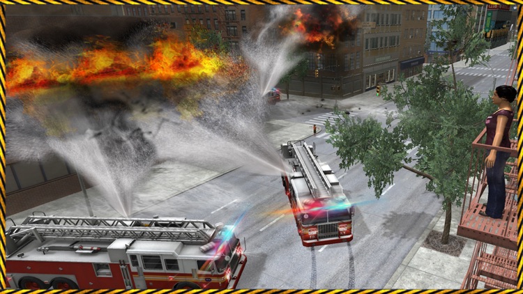 911 Helicopter Fire Rescue Truck Driver: 3D Game