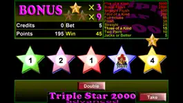 Game screenshot Triple Star 2000 Videopoker apk