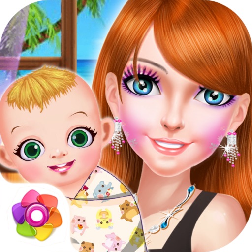 Royal Princess Fashion Care - Pretty Mommy Warm Diary/Cute Infant Care Icon