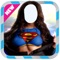Girls Superhero Costumes- New Photo Montage With Own Photo Or Camera