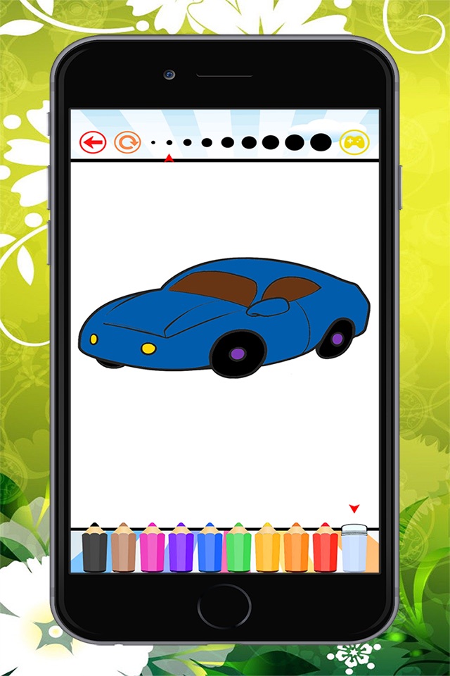 The Car Coloring Book : Educational Learning Games For Kids & Toddler screenshot 4