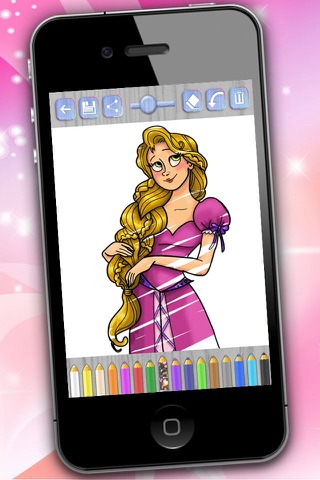 Paint Princess Rapunzel - Premium screenshot 2