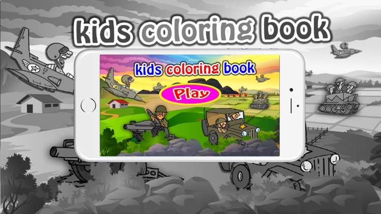 Coloring books (Soldier) : Coloring Pages & Learning Educational Games For Kids Free!