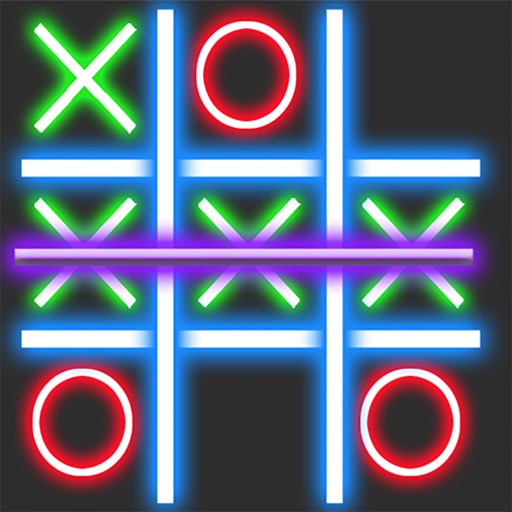 Tic Tac Toe Glow Effect Icon