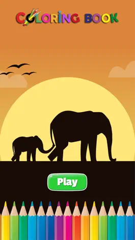 Game screenshot elephant coloring book for kids : learn to paint elephants and mammoth mod apk