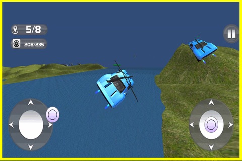 Flying Car Helicopter - Future Driving Stunts - Airplane Flight Pilot screenshot 3