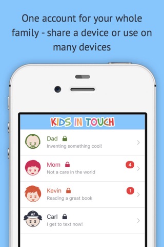 Kids In Touch - Safe Texting for Kids screenshot 4