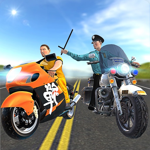 Prison Escape Cop Bike Chase - Race, Drift & Drive Fast From Police Bike Pursuit in San Andreas City Icon