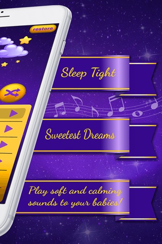 Lullabies For Babies – Free Collection Of Lullaby Song.s And White Noise Bedtime Music screenshot 2
