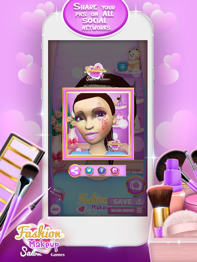 Fashion Makeup Salon Games 3d Celebrity Makeover And Beauty