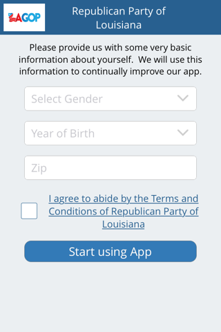 Republican Party of Louisiana screenshot 2