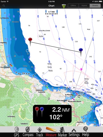 Gulf of Lion GPS Charts Pro screenshot 4