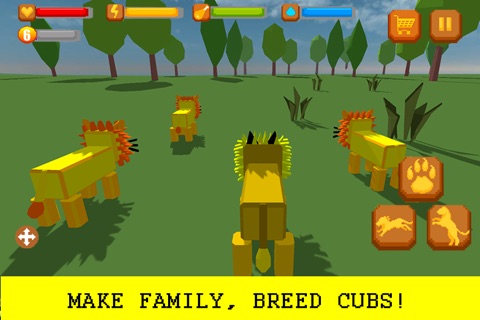 Cube Lion Survival Simulator Full screenshot 2