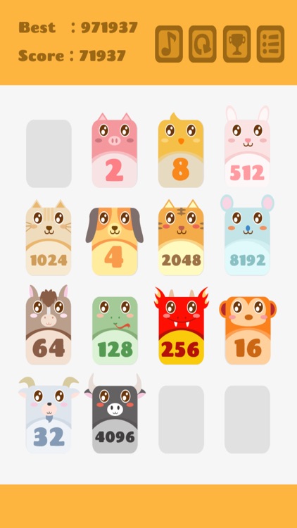 2048 Animals : Puzzle join numbers game for free