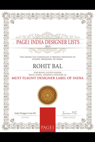 PAGE1 India Designer Lists screenshot 3