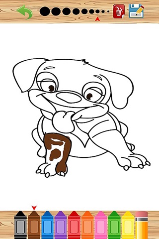 Kids Coloring Book Dogs screenshot 3