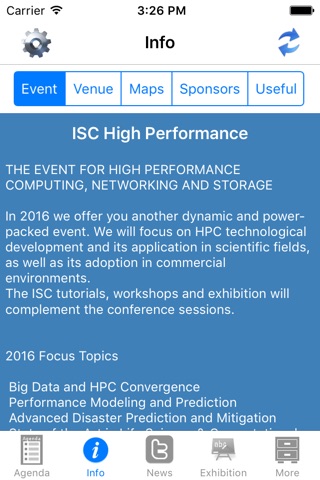 ISC 2016 Agenda App screenshot 2