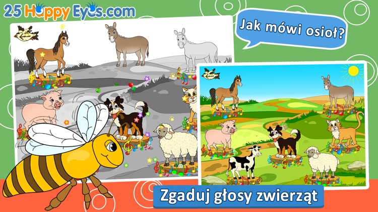 Wesołe zwierzęta - edukacyjne gry układanki,dzieci screenshot-3