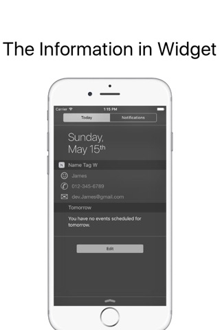 Name Tag Widget: Find my phone through Widget screenshot 3