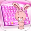 Pink Keyboard for iPhone – Cute Font.s & Fancy Background Skin.s for Girls