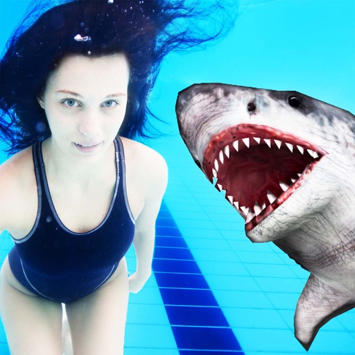 Virtual Hungry Shark 3D Simulator Photo Editing Tool - Enhance Photos with Animated 3D Angry Shark Photo Editor icon