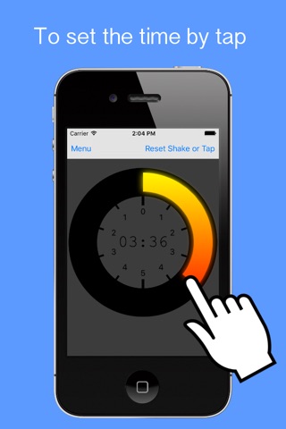 Timer app without touch control.「Twist Timer」 screenshot 2