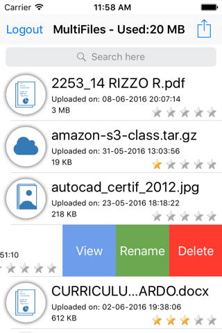 Multifiles Cloud Storage screenshot 4