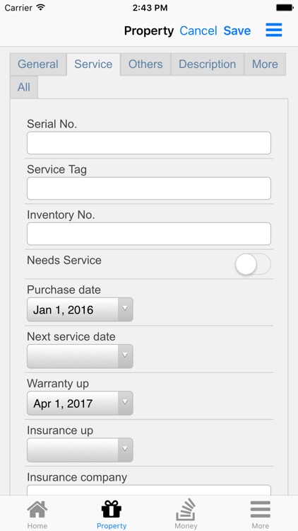Nano Home Inventory