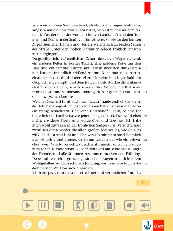 Das Marmorbild -  Edition.Hörbuch  Deutsch-Lektüren zum Lesen und Hören von Klett für Oberstufe und Abitur mit Zusatzmaterialien