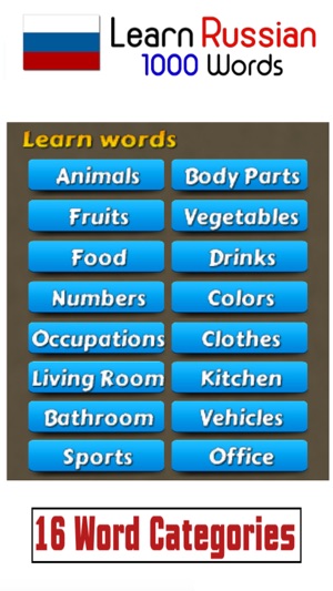 Learn Russian: 1000 Words Vocabulary(圖3)-速報App