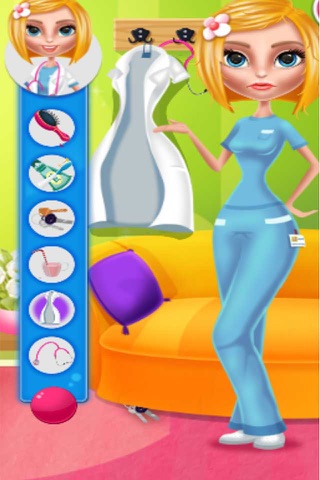 врачи Детские гриппа:Игра Девочка салон бесплатно screenshot 3