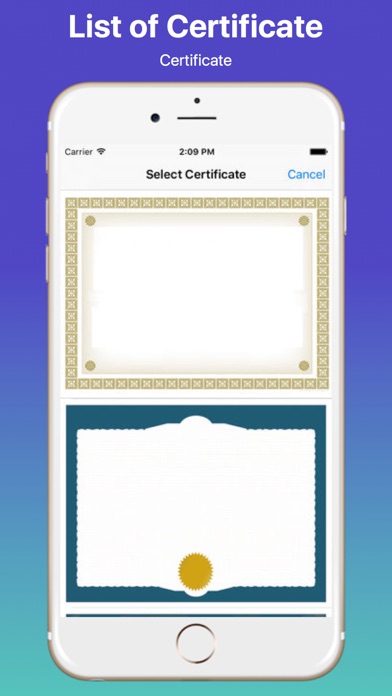 How to cancel & delete Create Your Own Certificate Pro from iphone & ipad 1