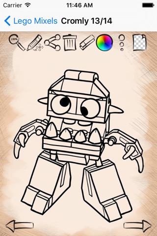 Draw And Paint Lego Mixels Edition screenshot 4
