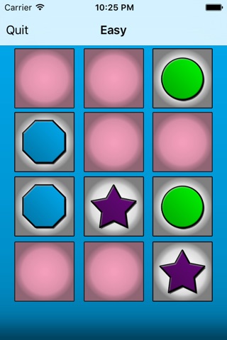 Shapes & Colors Memory Game screenshot 2
