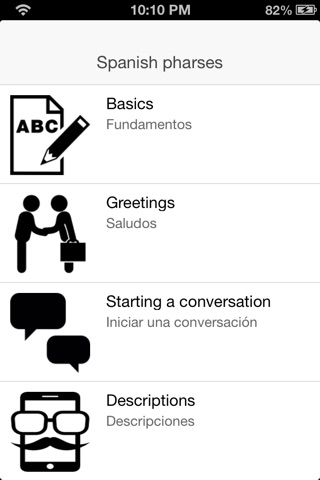 Spanish words and phrases screenshot 4