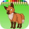 The Wolf Coloring Book: Learn to color and draw a wolf, hyena and more, Free games for children