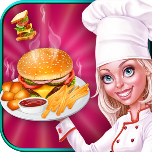 Fast Food Fever Chef Cooking Story - Maker & Restaurant Shop Girls Games Icon