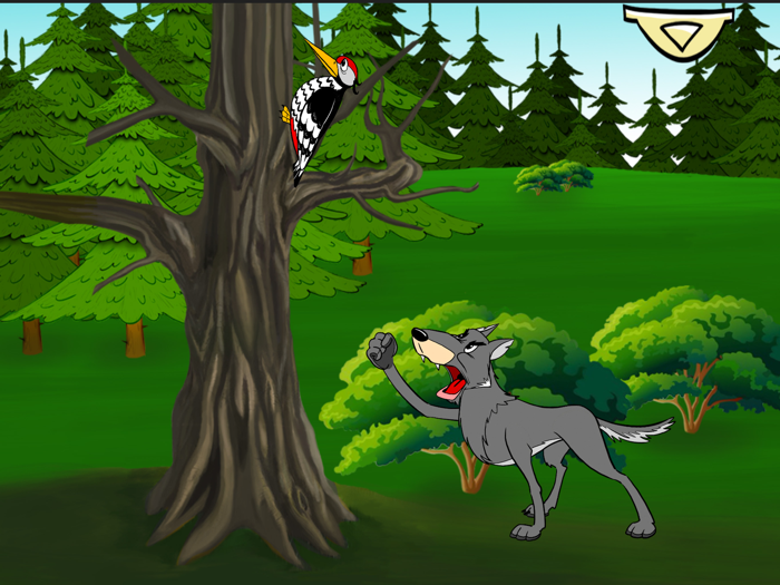 Дятел и волк - интерактивная сказка книга на ночь для всех от Михаила Булатова.