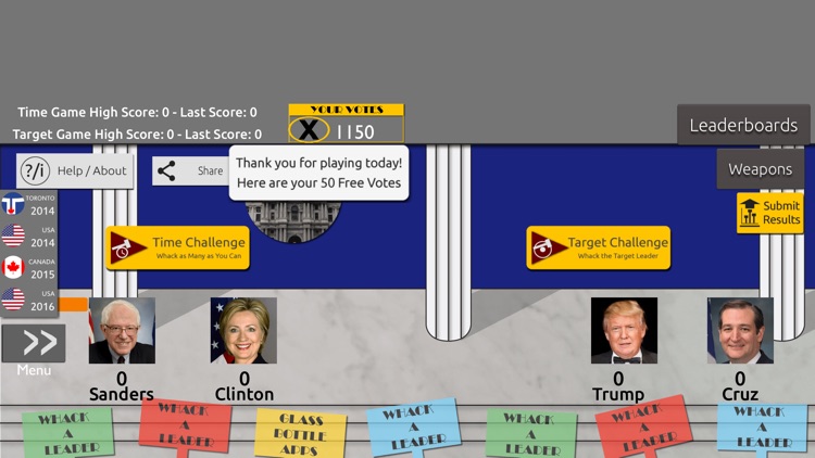 Whack a Leader - The Game That Makes Elections Fun