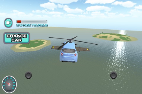 Free Fly Car Simulation Islands 3D screenshot 2