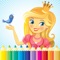 Princess and Fairy coloring book for kids